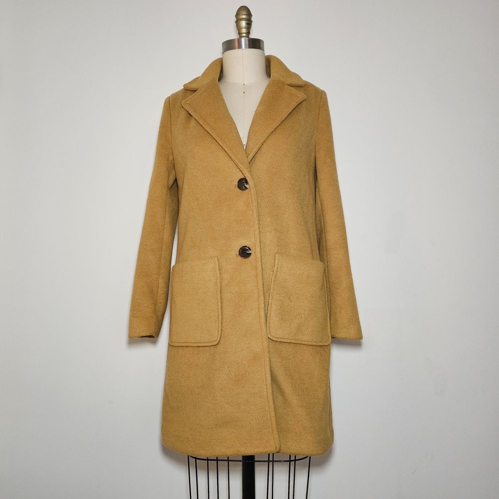 Cyrus Women's Golden Trench Mustard Coat